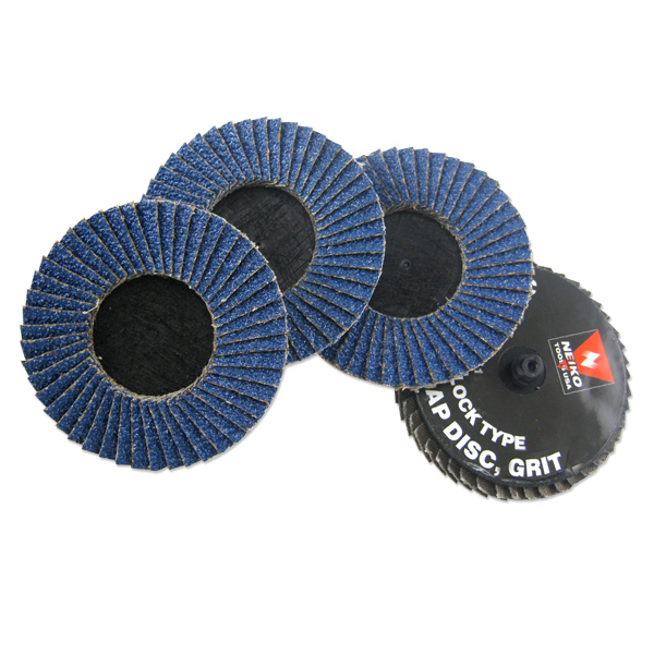 10pc 3" Zirconia Flap Discs Roll & Lock Sanding Sandpaper Wheels Disc